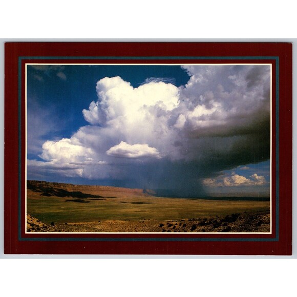 Postcard Passing Storm Vintage Large Print Photo 8" x 5.75" For Spacious Skies - Picture 1 of 2